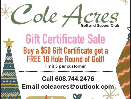 Gift Certificate Sale banner