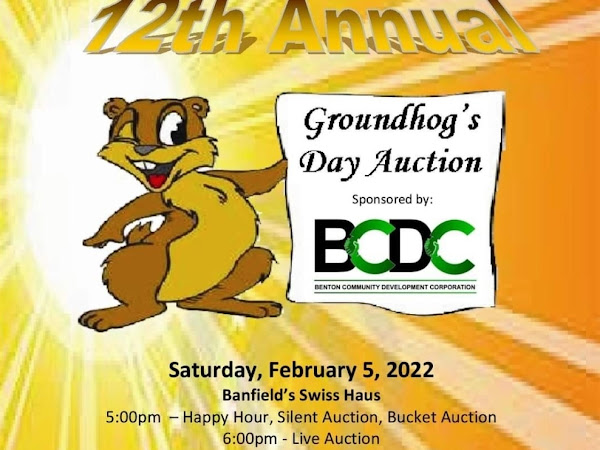 Groundhog's Day Auction flyer